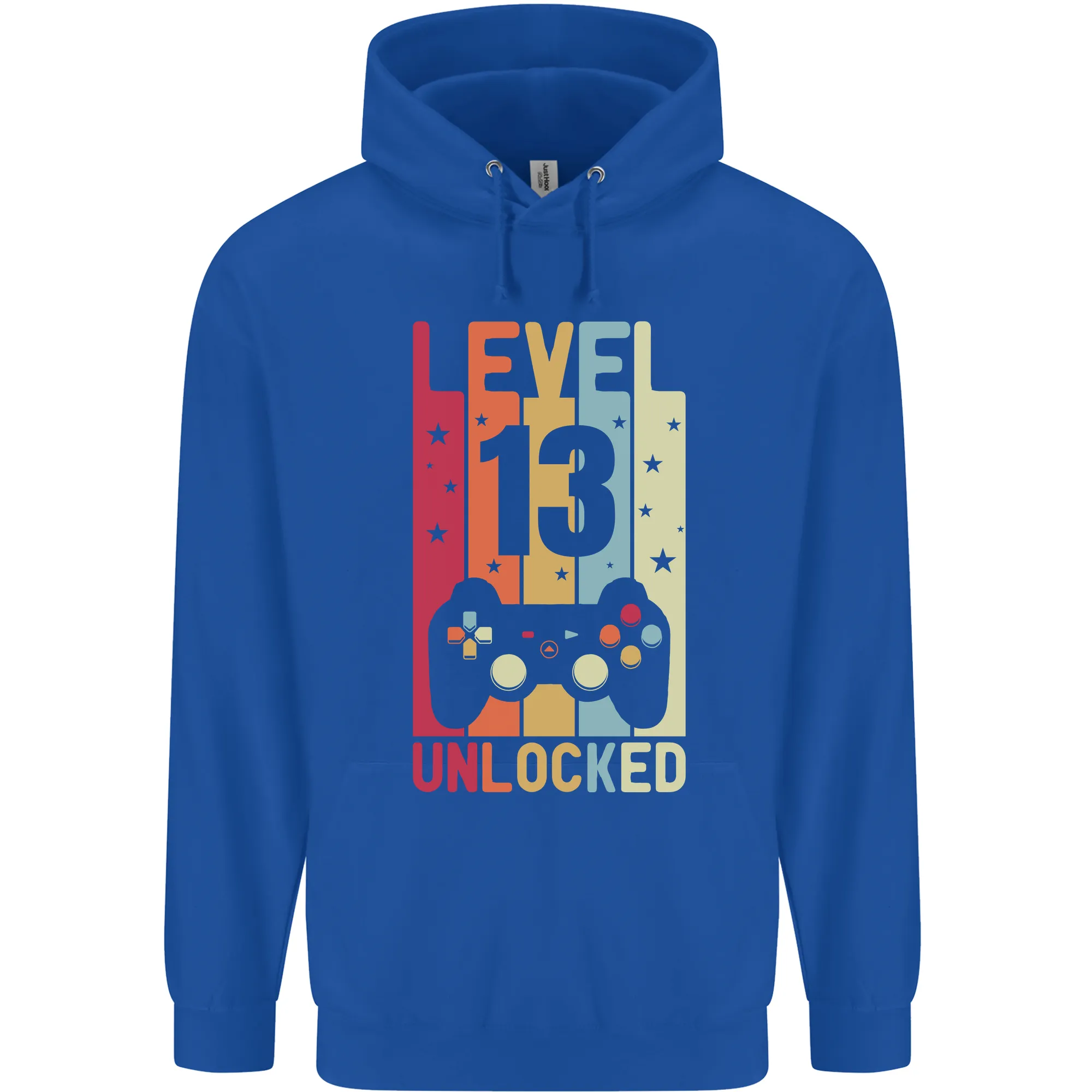 13th Birthday 13 Year Old Level Up Gaming Childrens Kids Hoodie