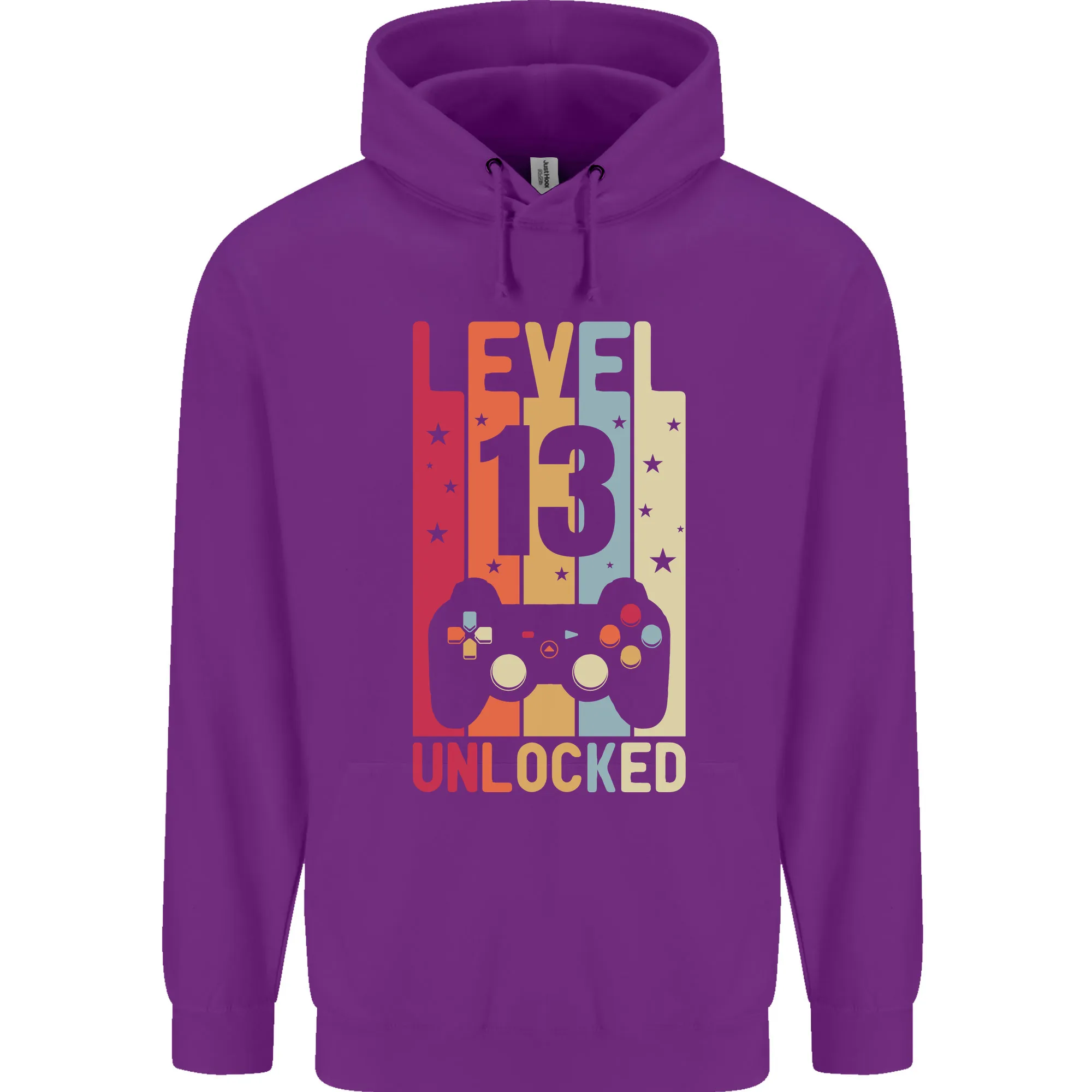 13th Birthday 13 Year Old Level Up Gaming Childrens Kids Hoodie