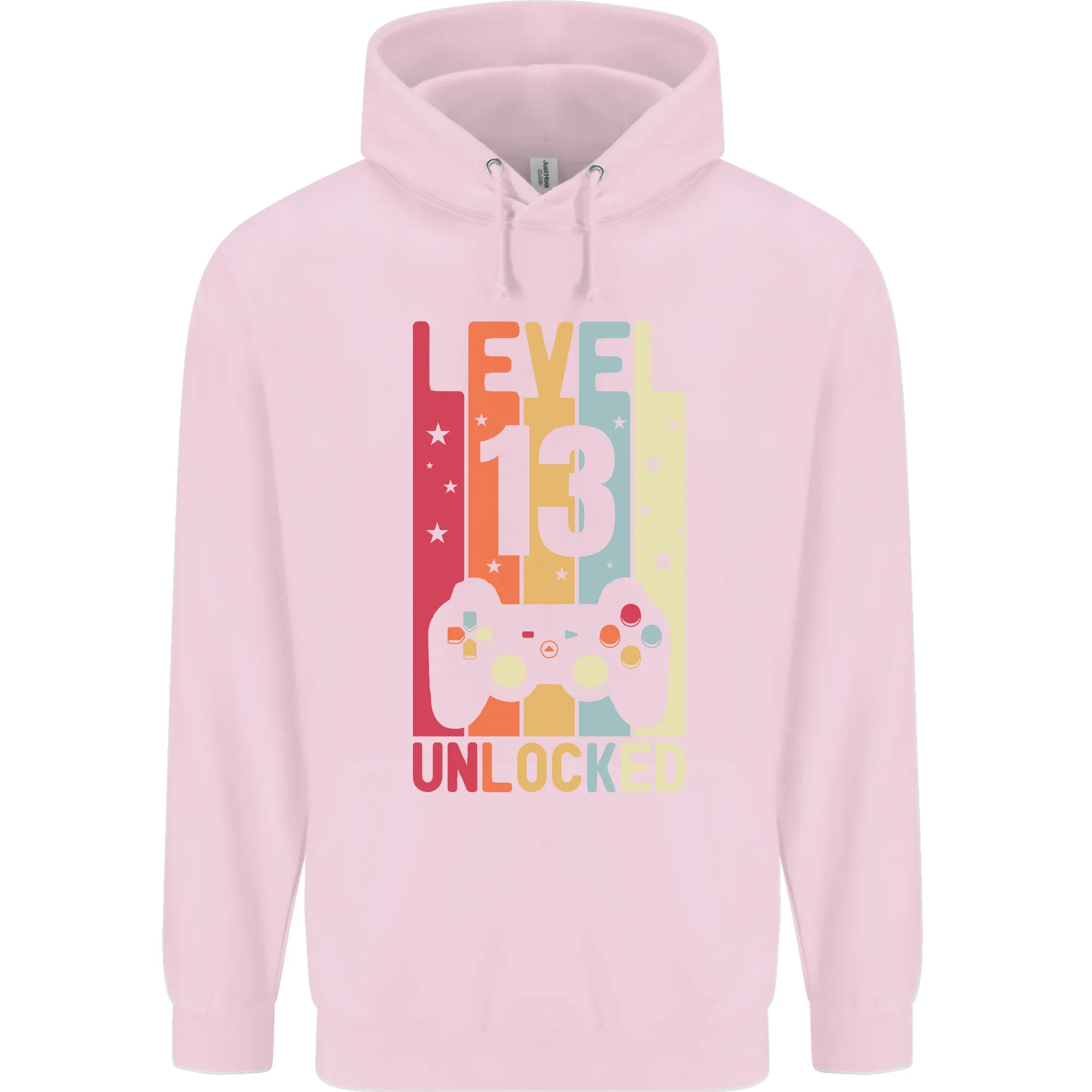 13th Birthday 13 Year Old Level Up Gaming Childrens Kids Hoodie