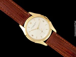 1950 Audemars Piguet "Batman" Lugs Vintage Mens Midsize Dress Watch - 18K Gold