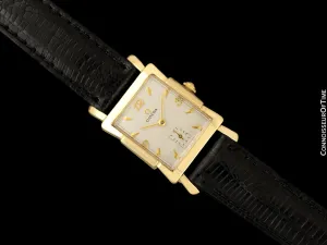 1956 Omega Vintage Mens Handwound Dress Watch Gifted By General Motors Co. - 14K Gold