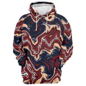 Abstract Brown Liquid Hoodie