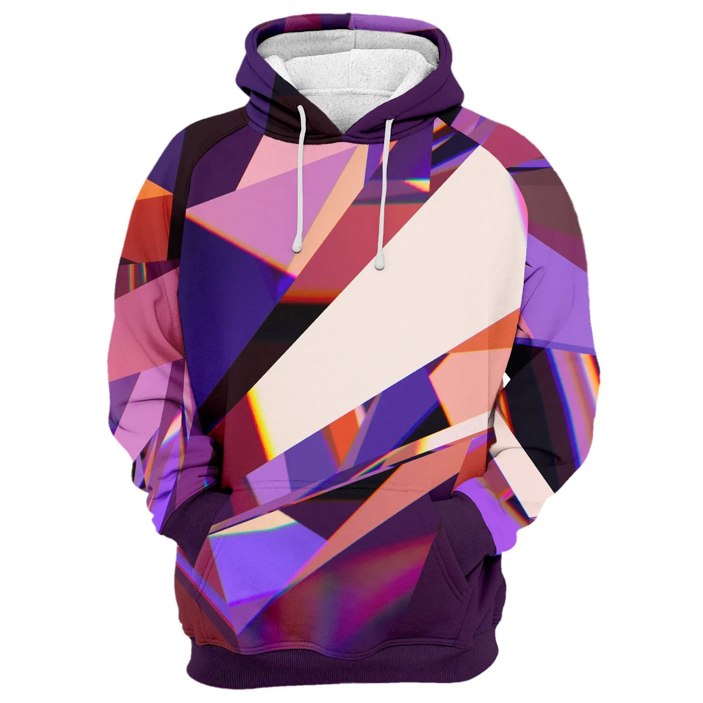 Abstract Purple Crystal Hoodie