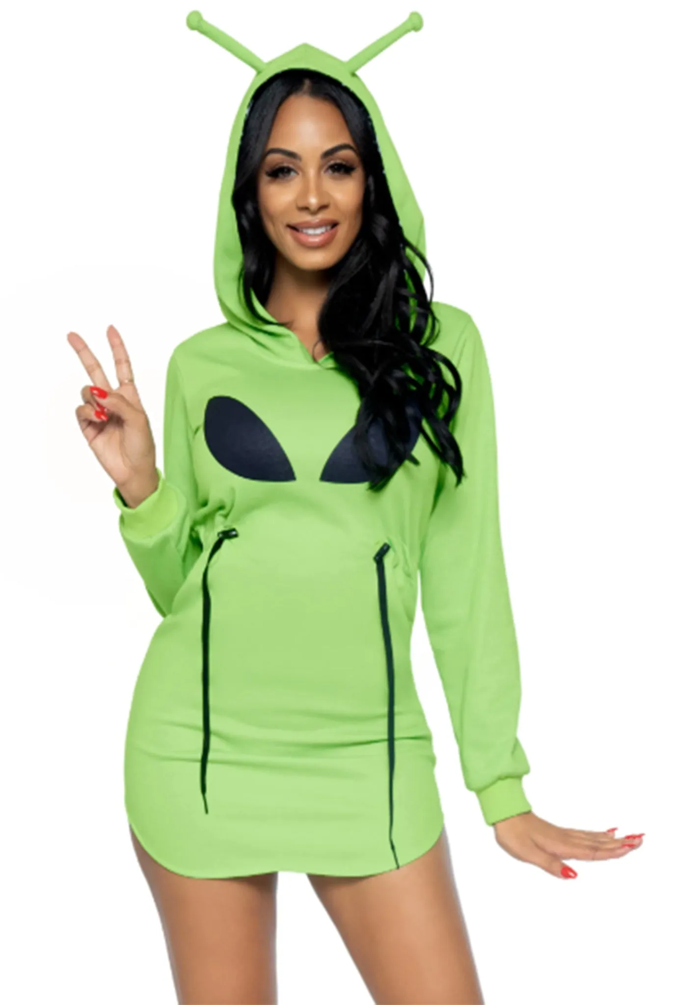 Alien Hoodie Fleece Dress- Out of This World Costume