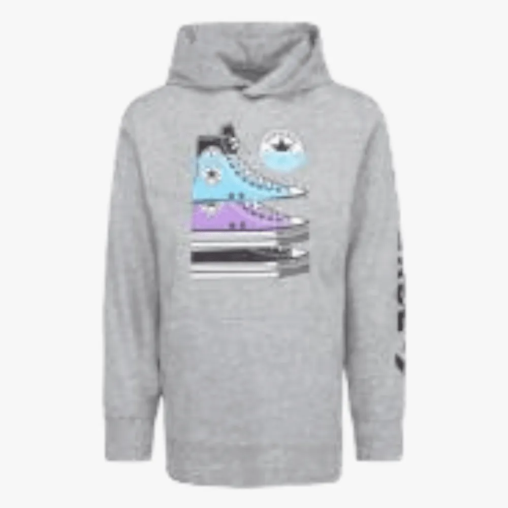 All Star Converse Boys Hoodie Dark Grey Heather