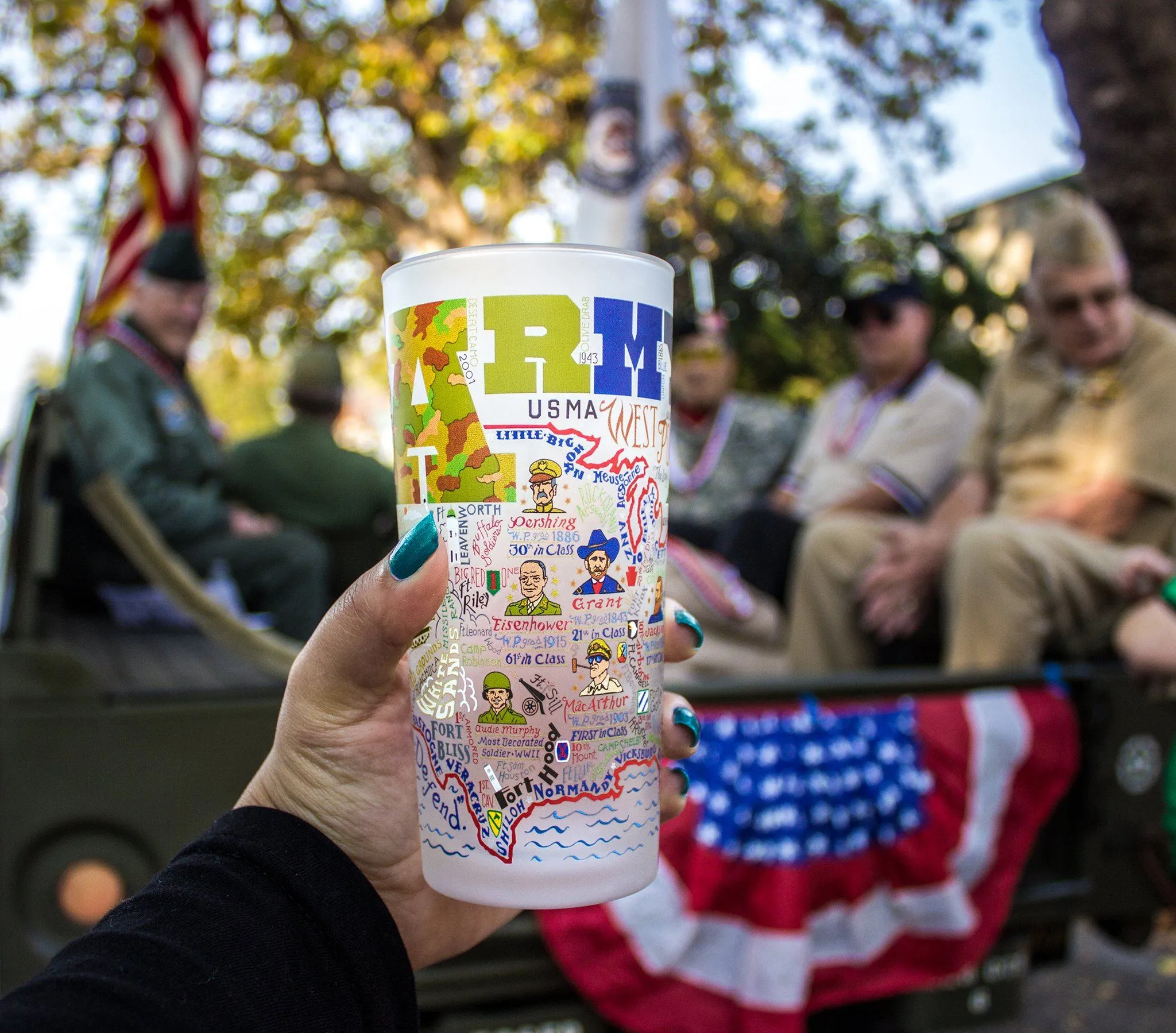 Army Drinking Glass