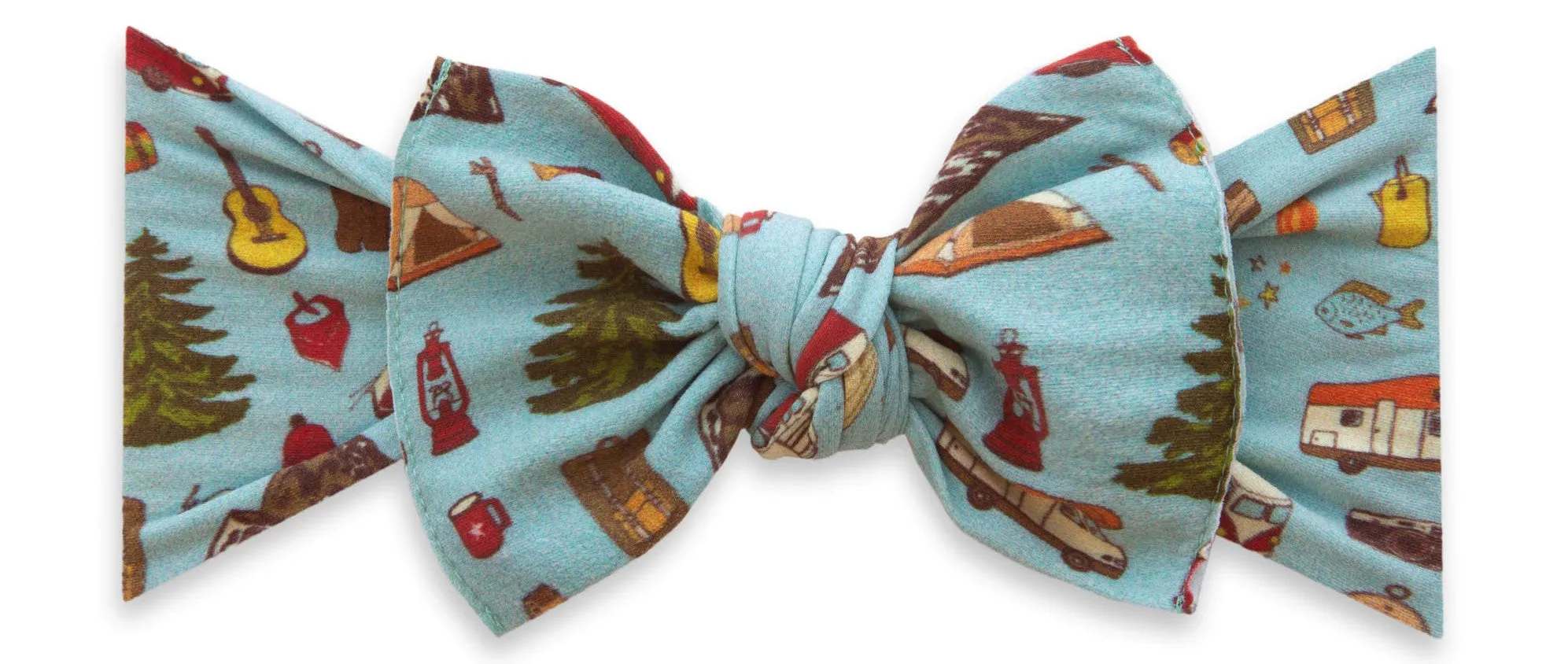 Baby Bling Goin' Campin' Printed Knot Headband