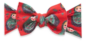 Baby Bling Nesting Doll Printed Knot Headband