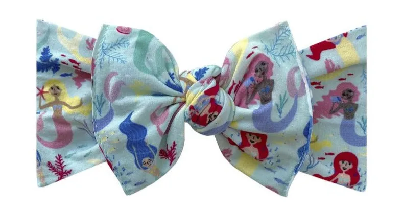 Baby Bling Ocean Maiden Printed Knot Headband