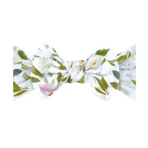 Baby Bling Paperwhites Printed Knot Headband