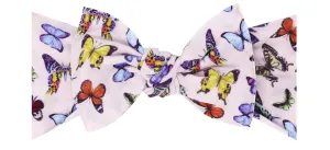 Baby Bling Papillion Printed Knot Headband