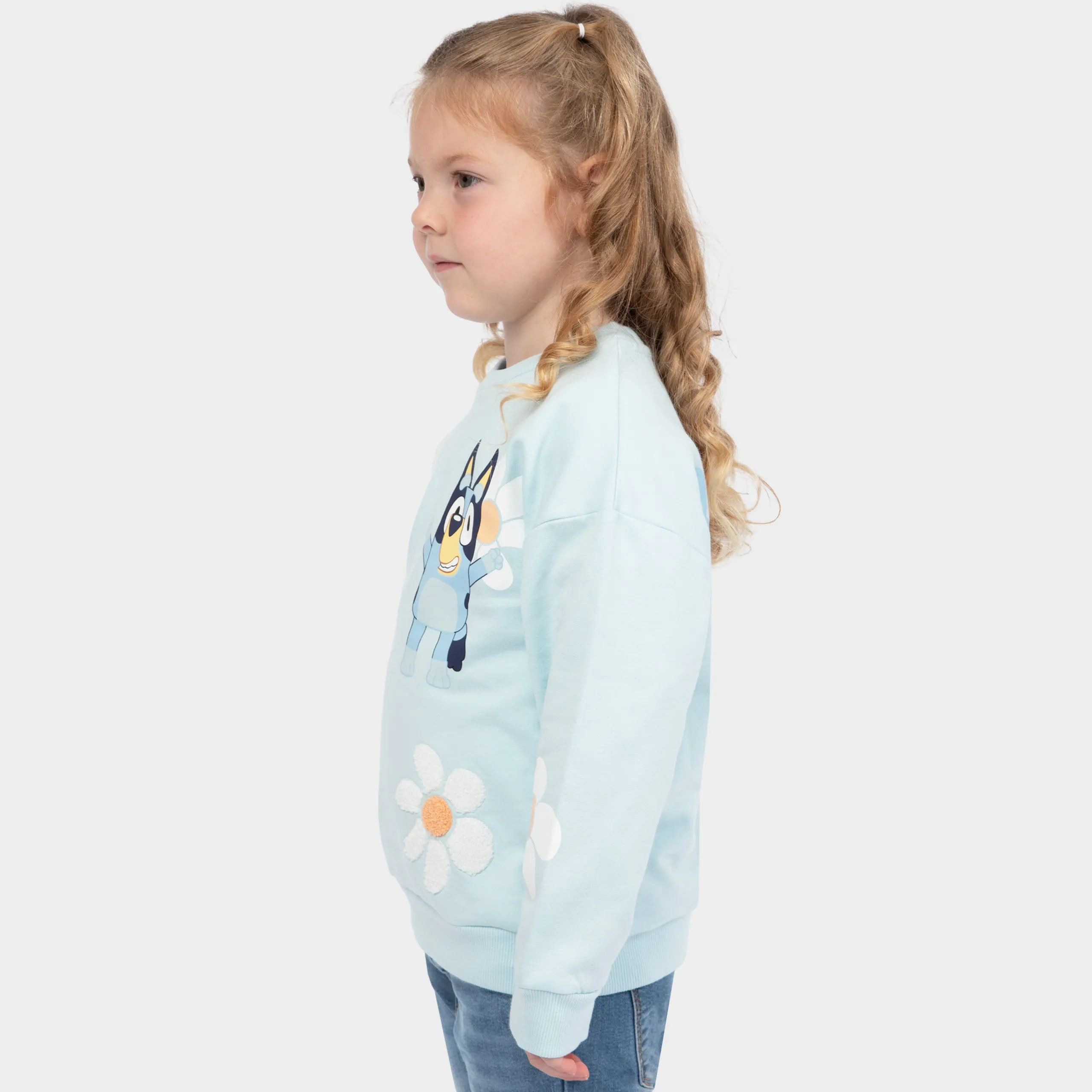 Bluey Sweatshirt - Embroidered Daisies