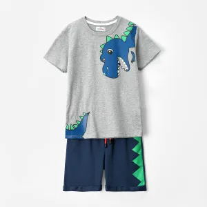 Boys Soft Cotton "Dino" Printed Suit