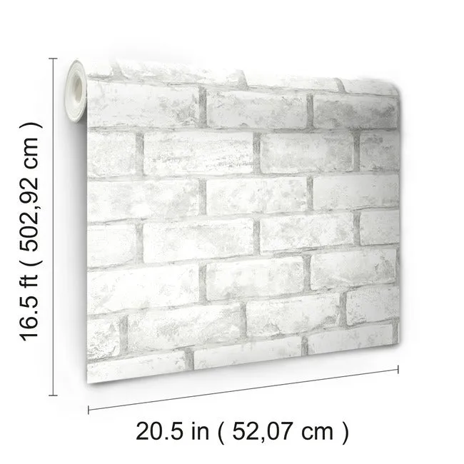 Brick Peel and Stick Wallpaper