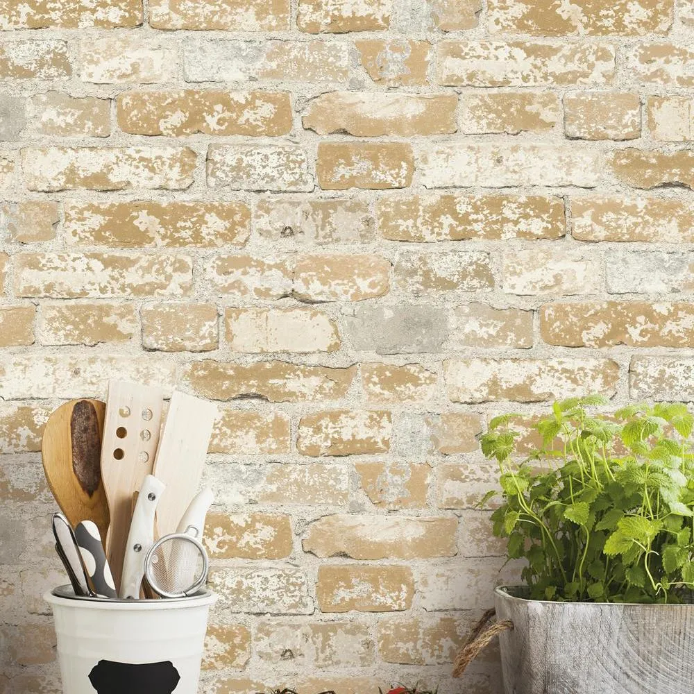 Brick Peel and Stick Wallpaper