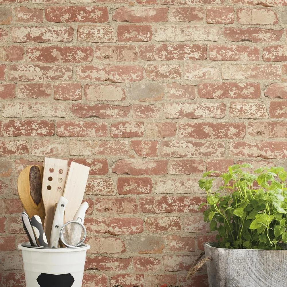 Brick Peel and Stick Wallpaper