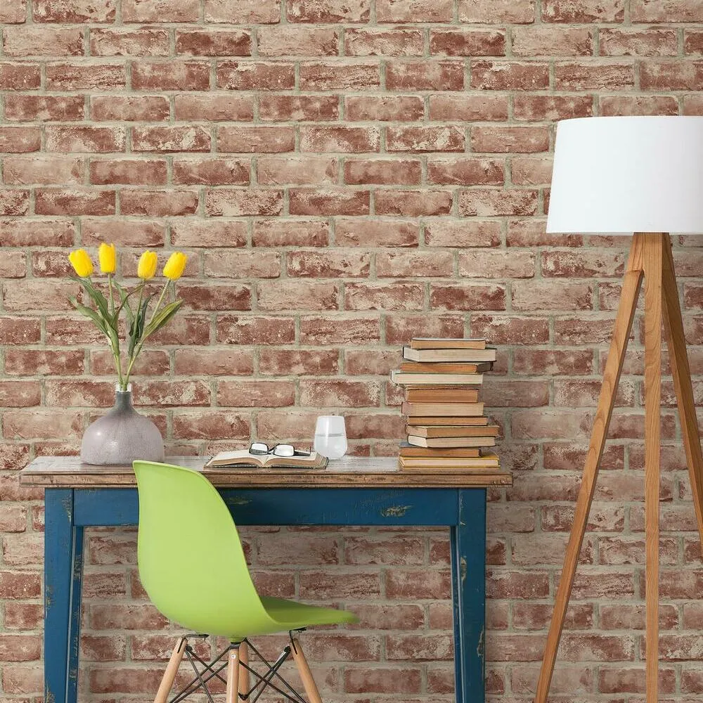 Brick Peel and Stick Wallpaper