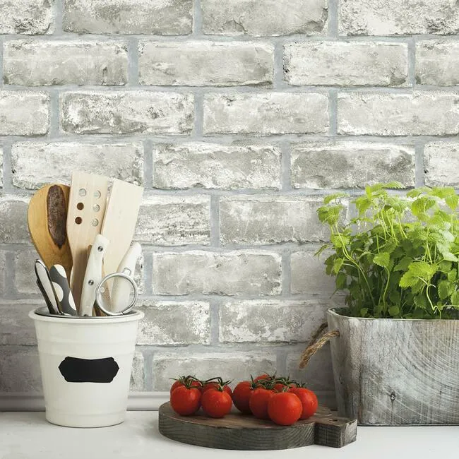 Brick Peel and Stick Wallpaper