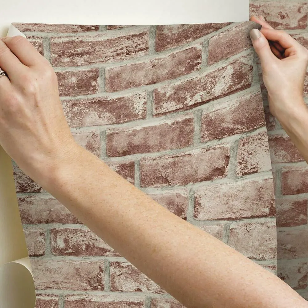 Brick Peel and Stick Wallpaper