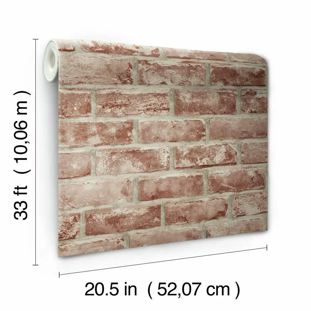 Brick Peel and Stick Wallpaper