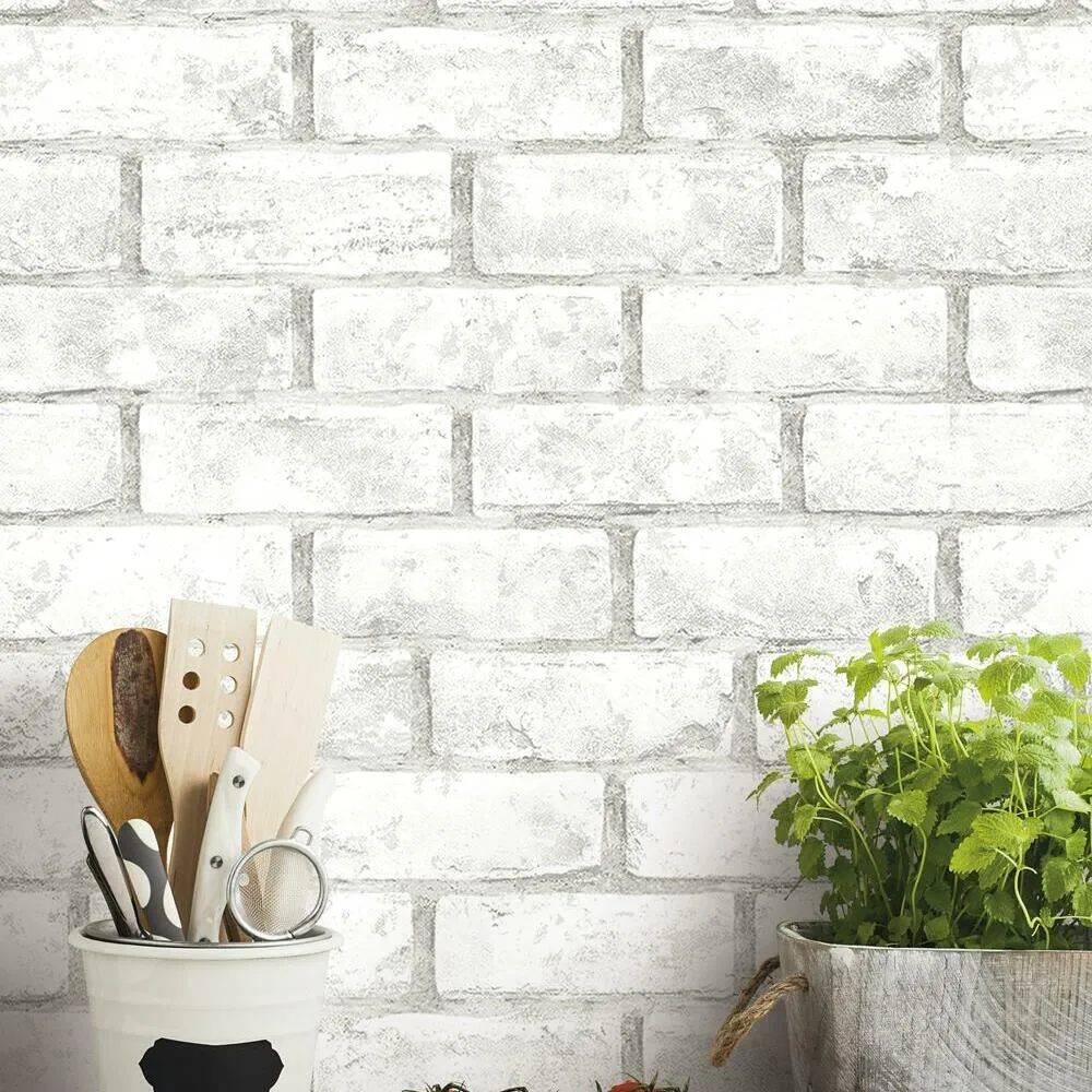 Brick Peel and Stick Wallpaper