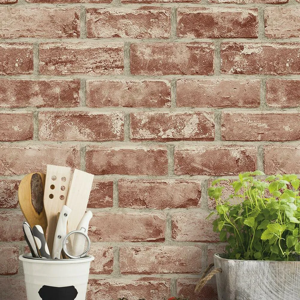 Brick Peel and Stick Wallpaper