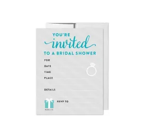 Bride & Co. Bridal Shower Blank Invitations