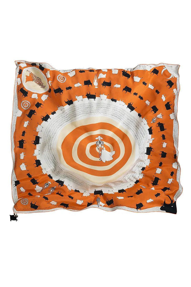 Bull's Eye Silk Scarf