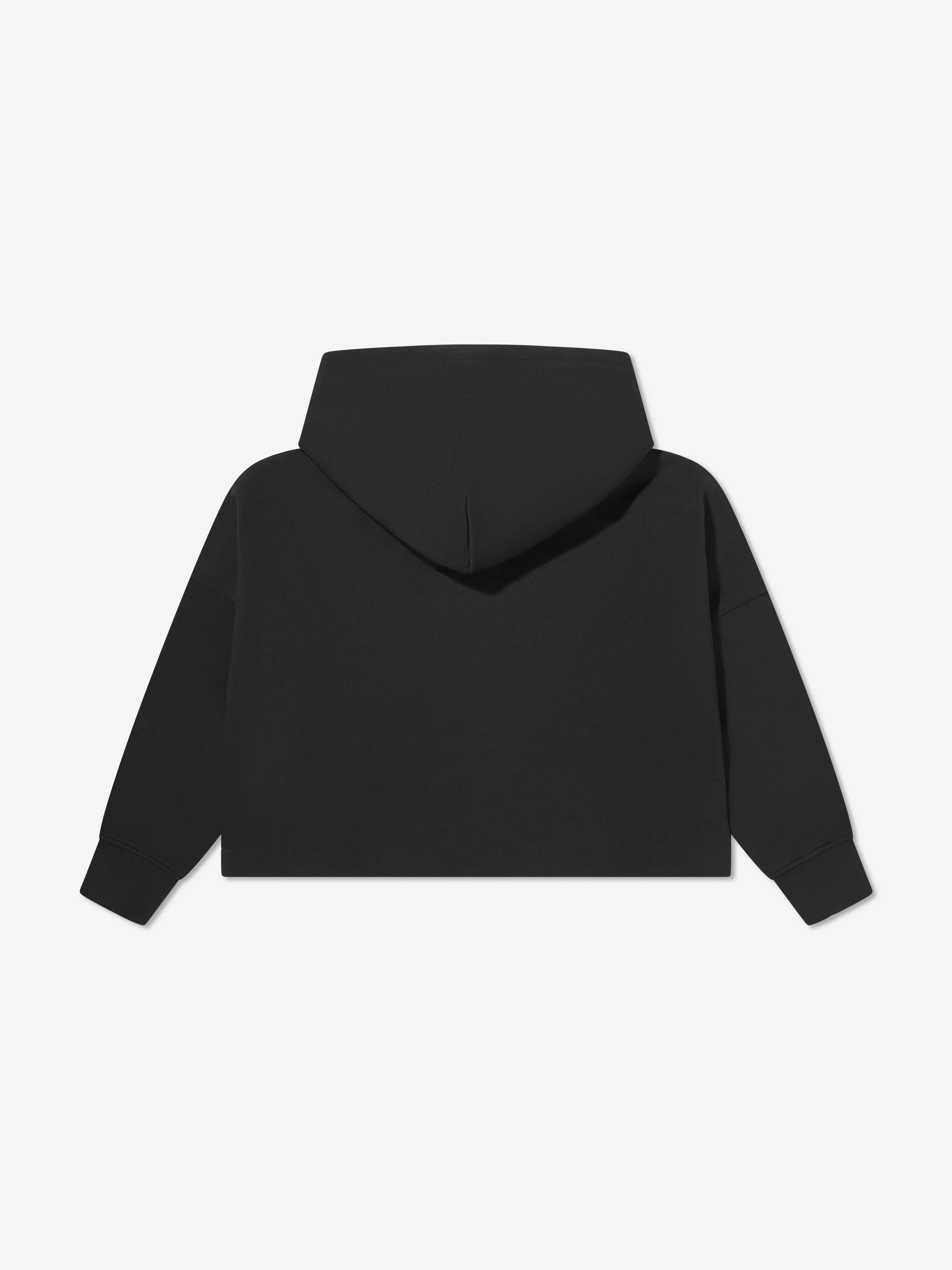 Calvin Klein Girls Glitter Monogram Hoodie in Black