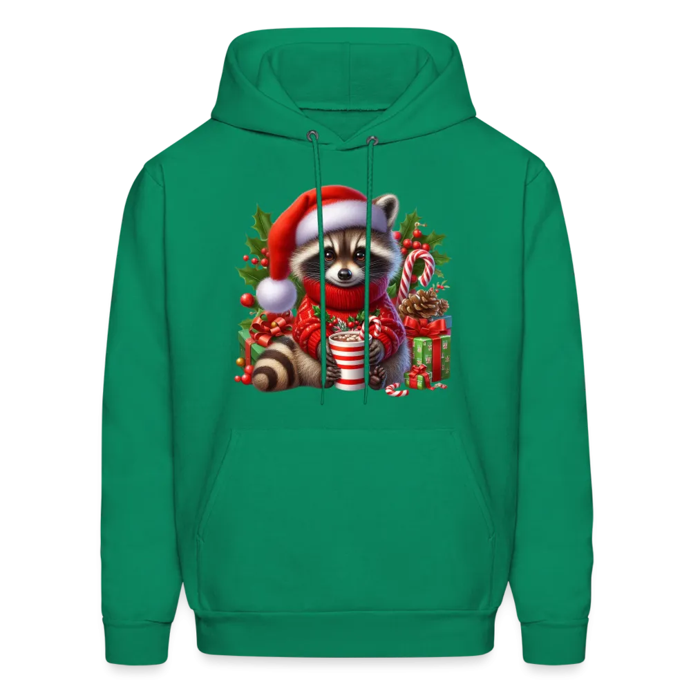 Christmas Cute Feral Raccoon Hoodie