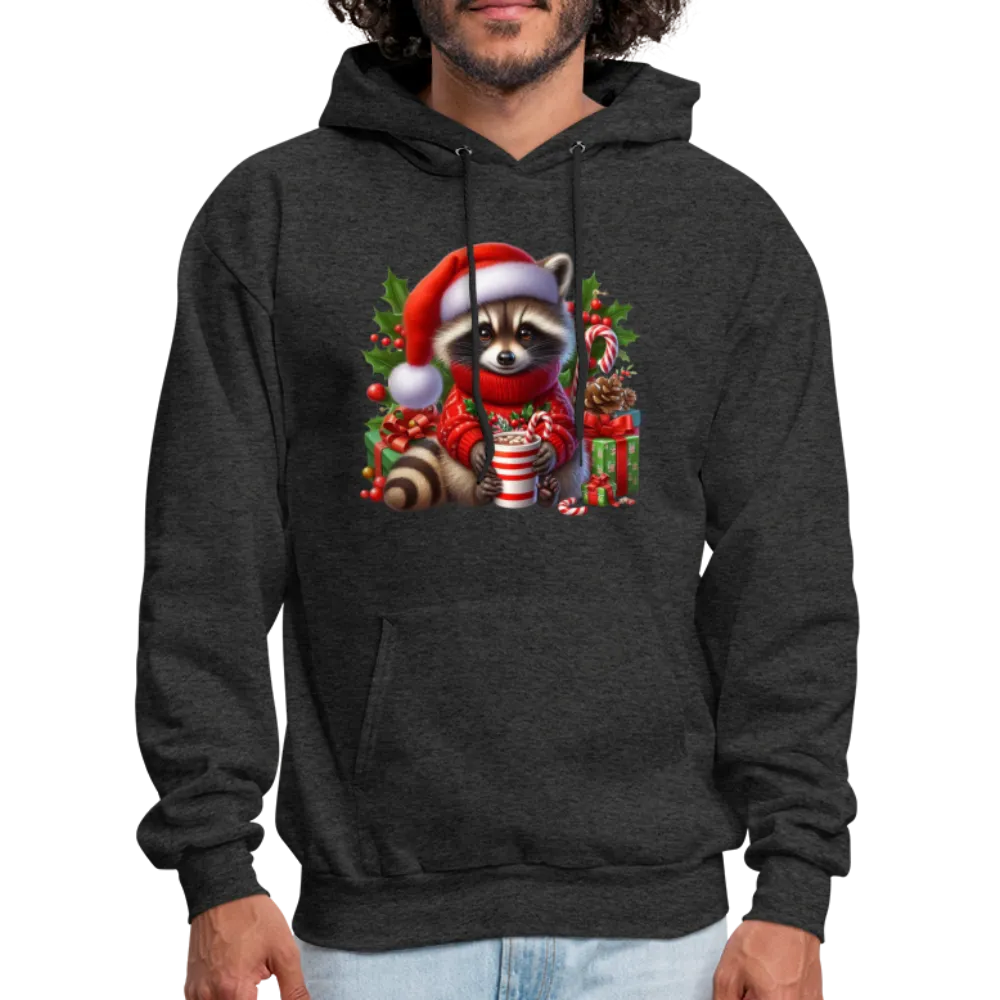 Christmas Cute Feral Raccoon Hoodie