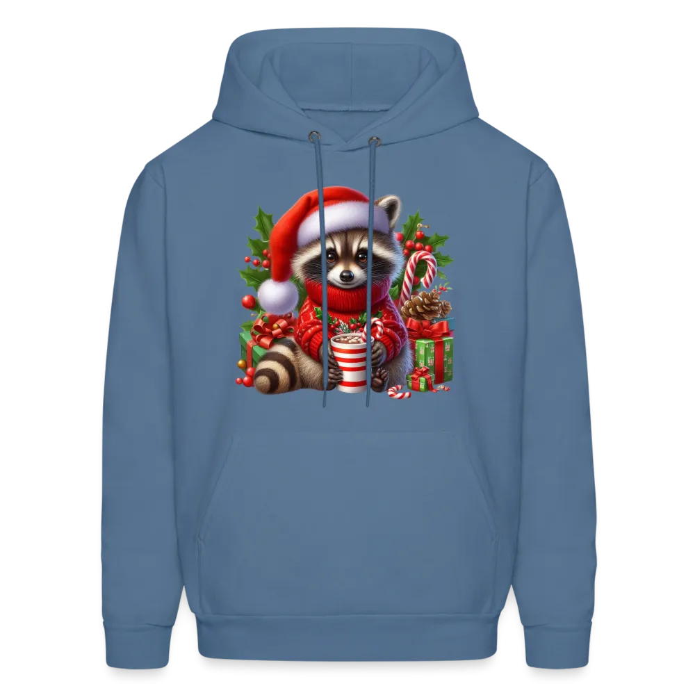 Christmas Cute Feral Raccoon Hoodie