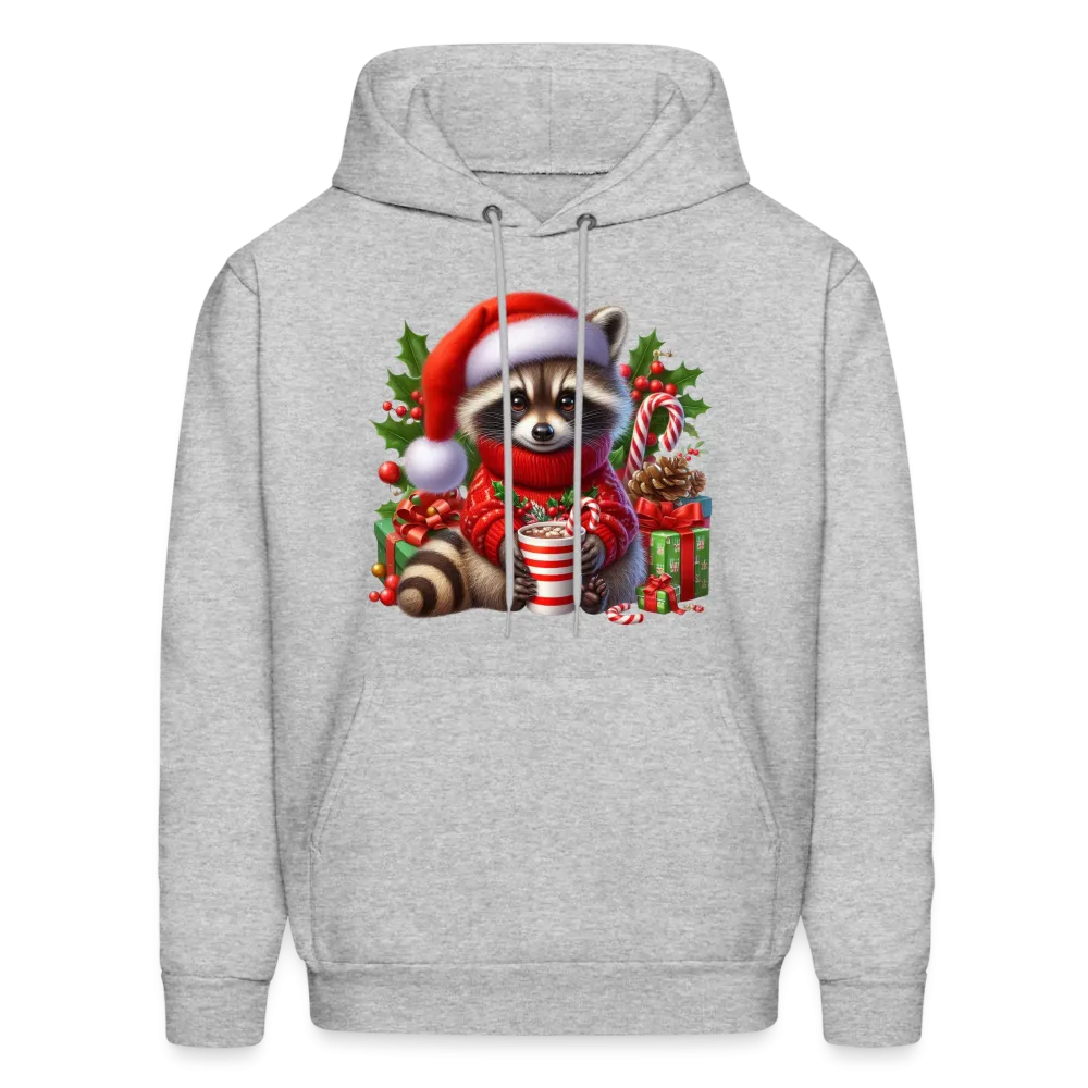 Christmas Cute Feral Raccoon Hoodie