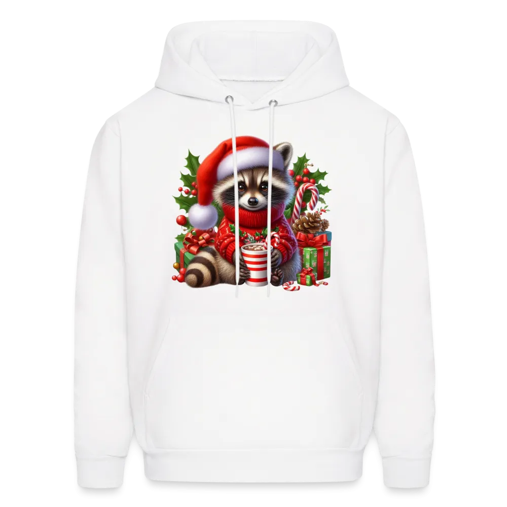 Christmas Cute Feral Raccoon Hoodie