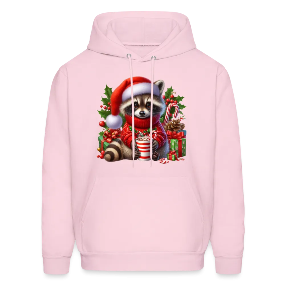 Christmas Cute Feral Raccoon Hoodie