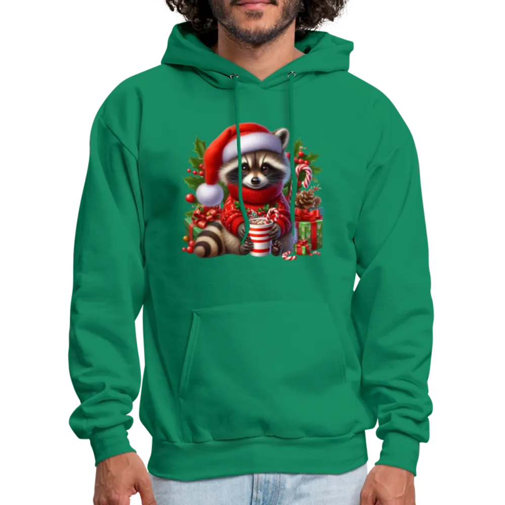 Christmas Cute Feral Raccoon Hoodie