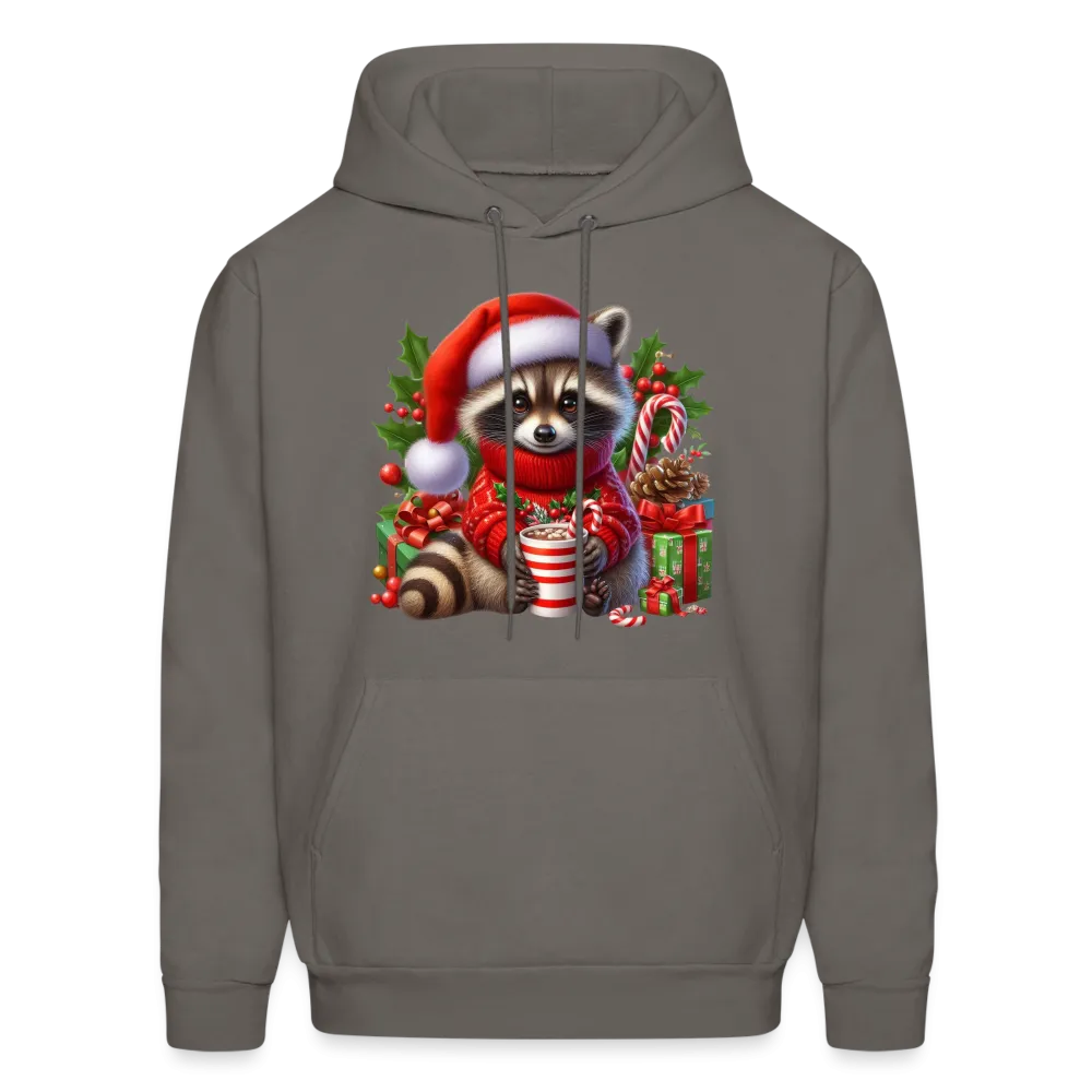 Christmas Cute Feral Raccoon Hoodie