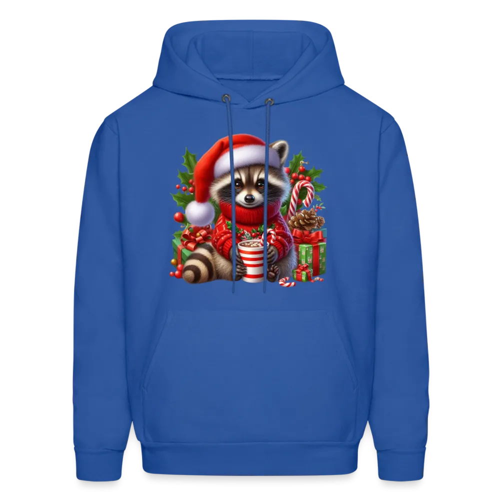 Christmas Cute Feral Raccoon Hoodie