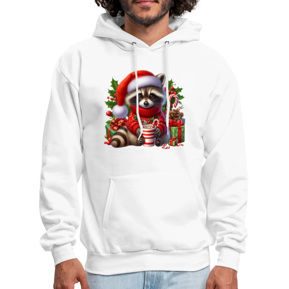 Christmas Cute Feral Raccoon Hoodie