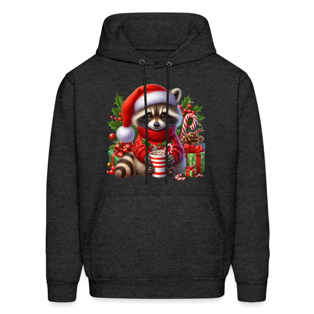 Christmas Cute Feral Raccoon Hoodie