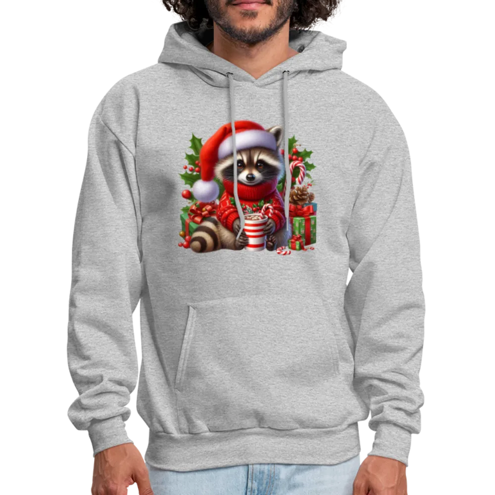 Christmas Cute Feral Raccoon Hoodie