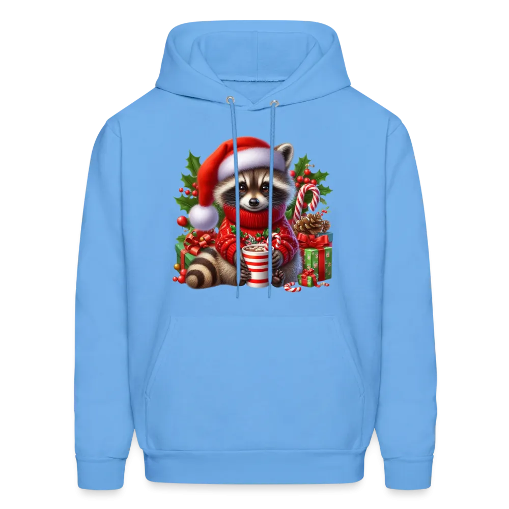 Christmas Cute Feral Raccoon Hoodie