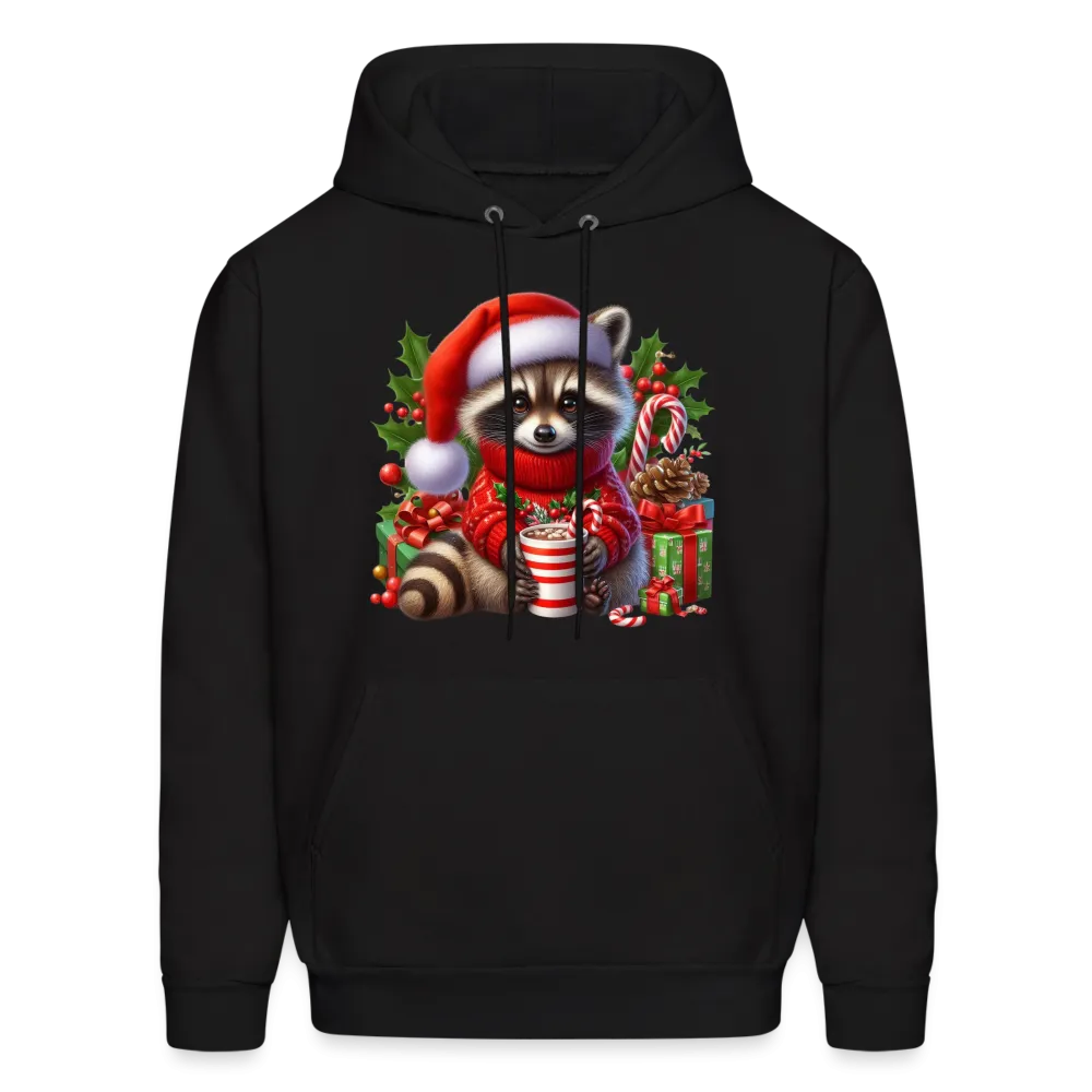 Christmas Cute Feral Raccoon Hoodie