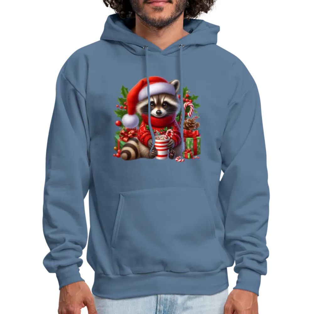 Christmas Cute Feral Raccoon Hoodie