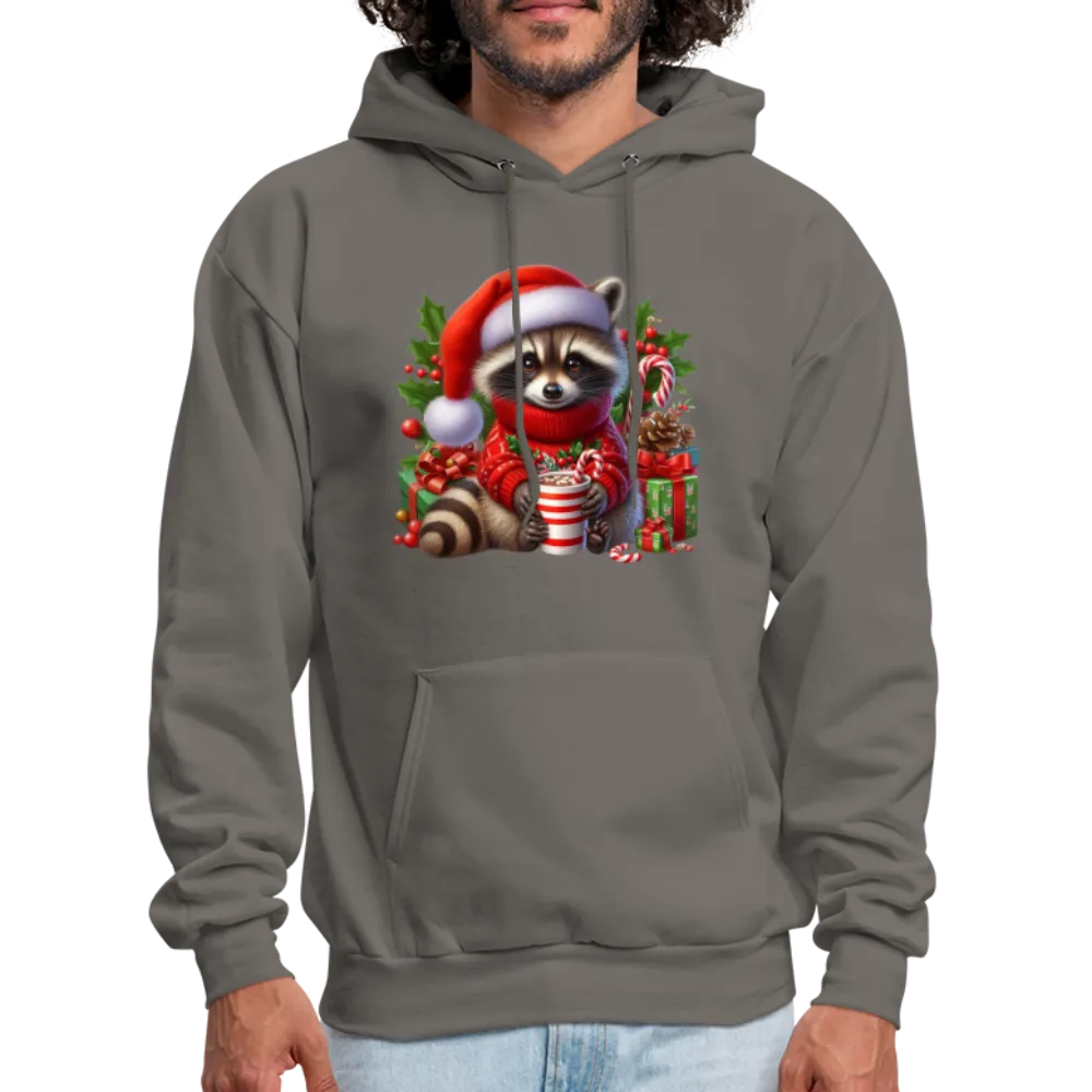 Christmas Cute Feral Raccoon Hoodie