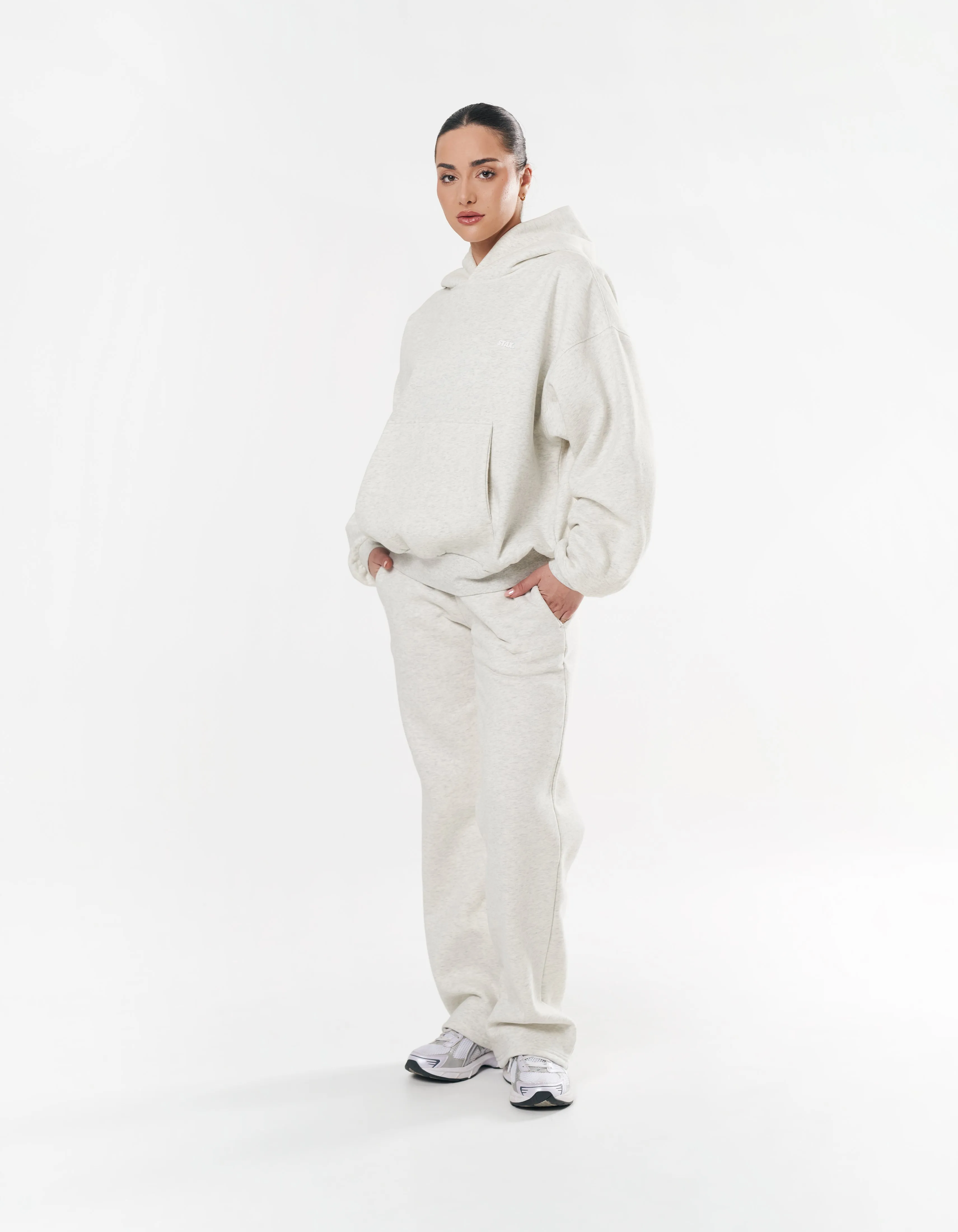 Classic Hoodie - Light Grey Marle