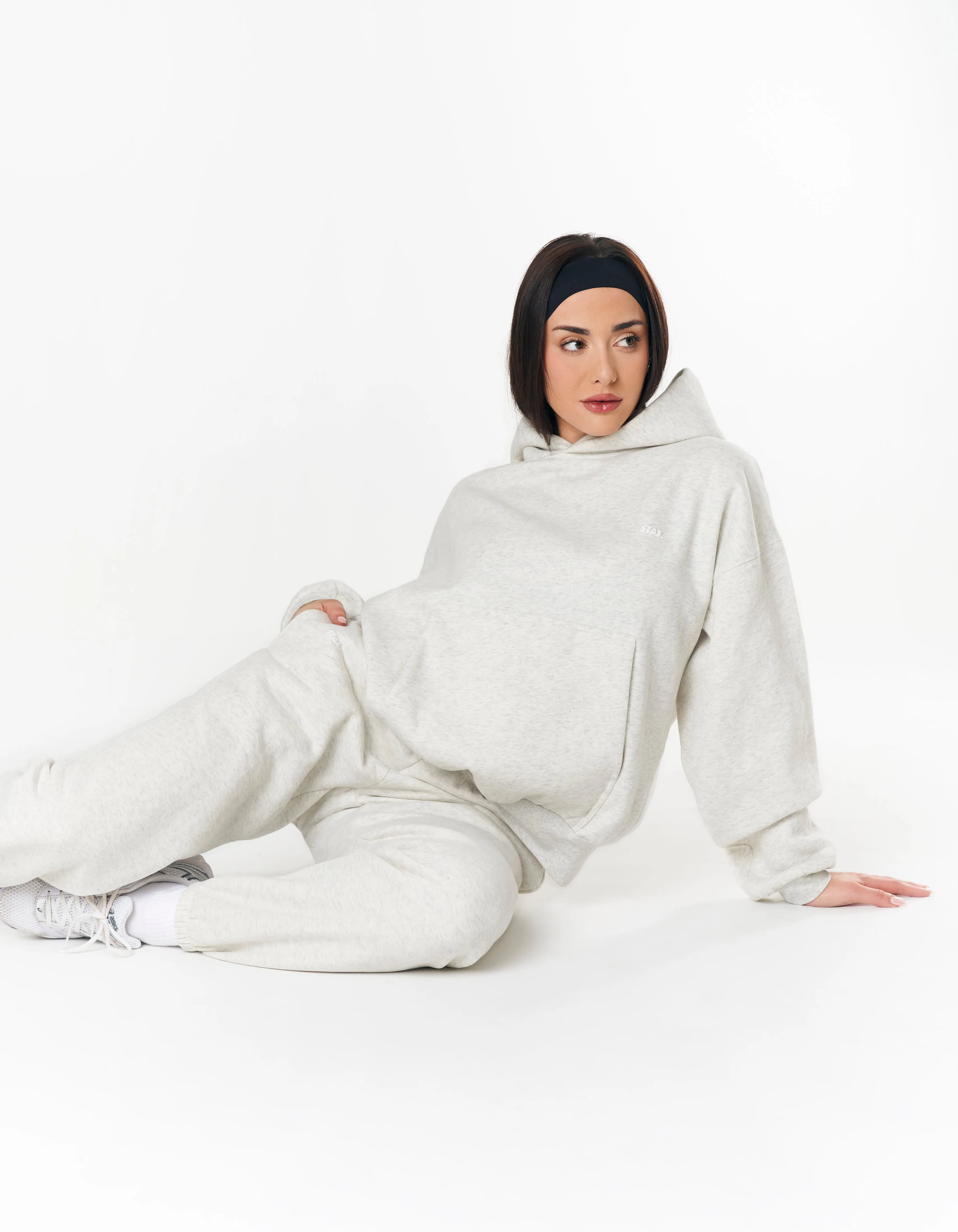 Classic Hoodie - Light Grey Marle