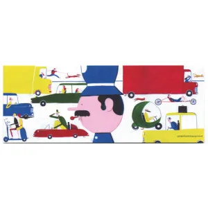 Daniel Frost Traffic Bookmark by Little Otsu