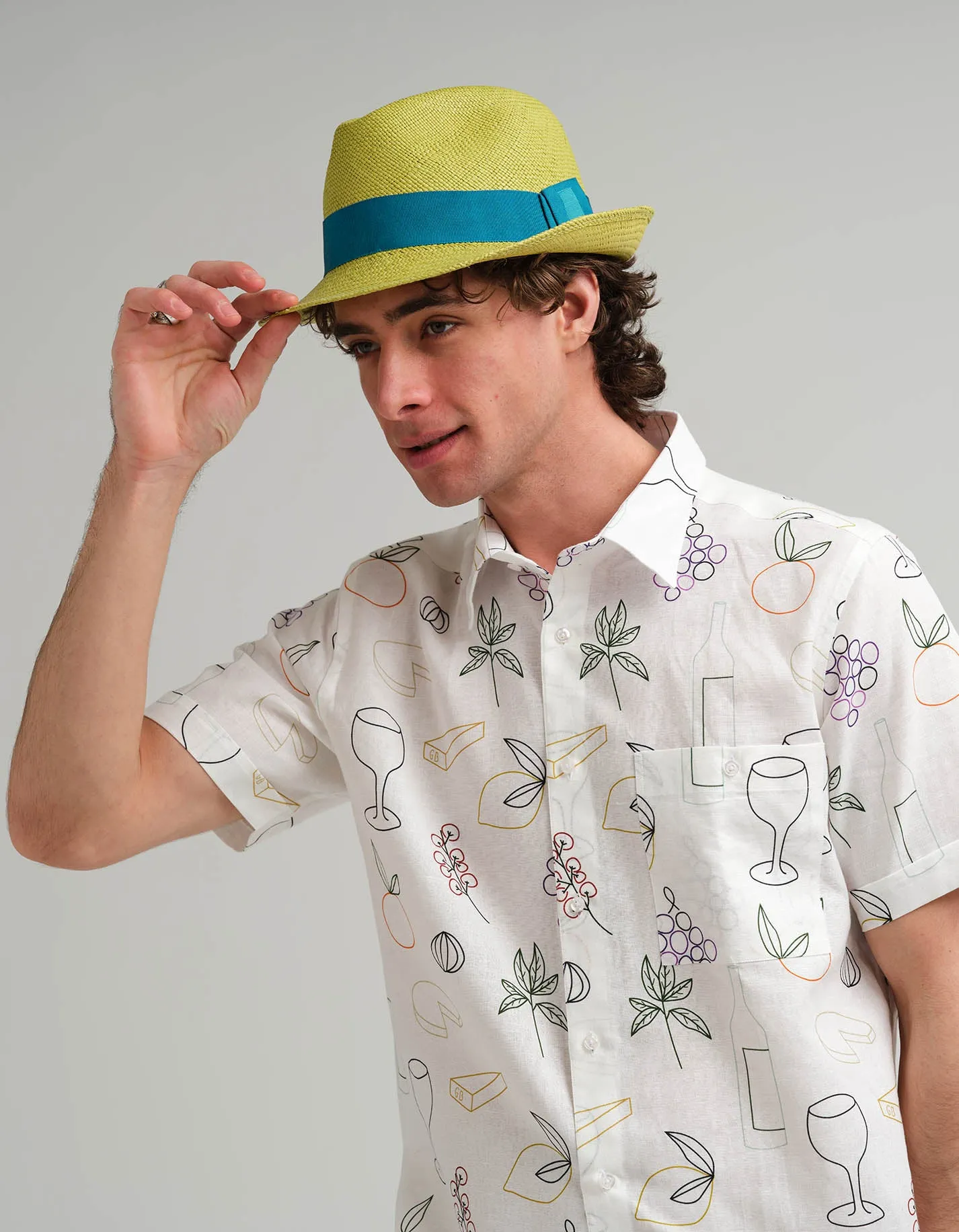 Dinner Table Short Sleeve Linen Shirt