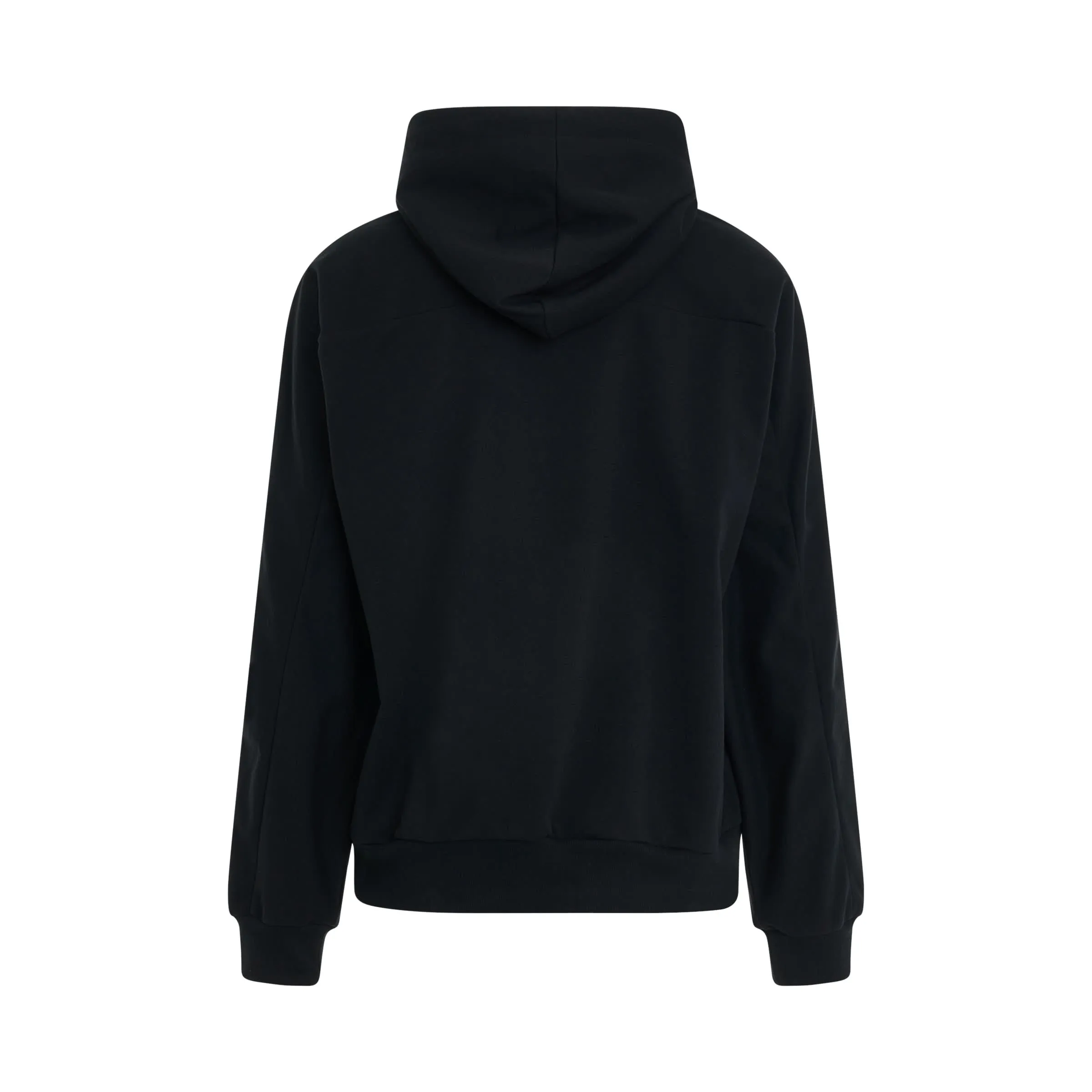 Essential Cotton Hoodie in Black